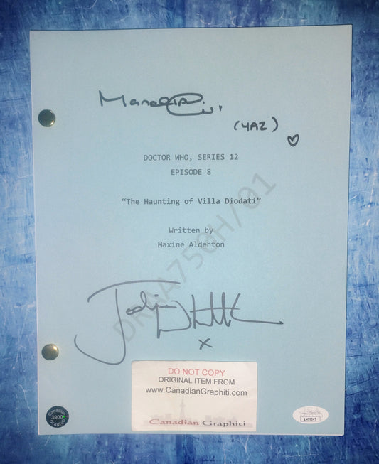 Jodie Whittaker & Mandip Gill Hand Signed Autograph Doctor Who Script COA + JSA & OPix