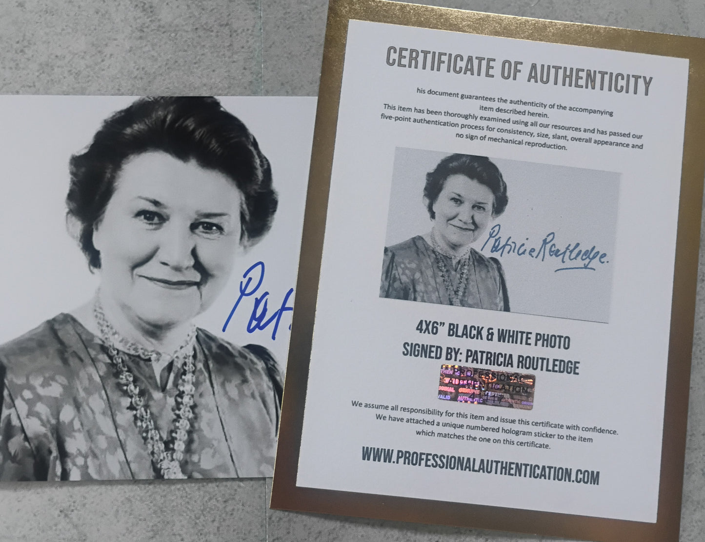 Patricia Routledge Hand Signed Autograph Photo COA Keeping Up Appearances