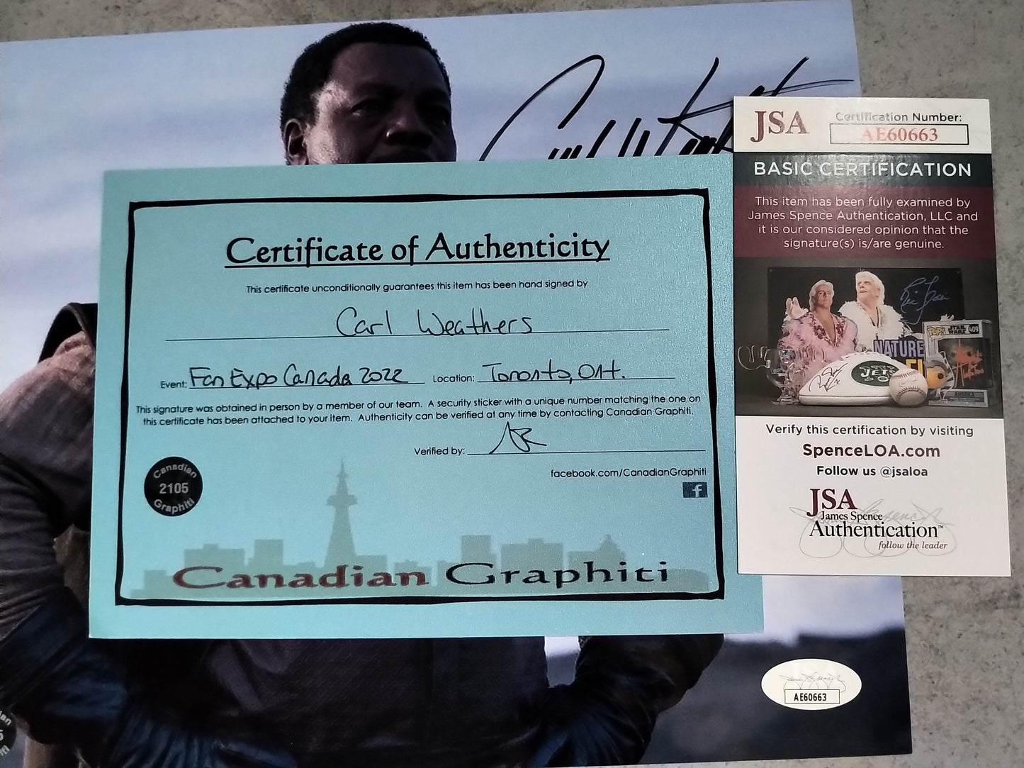 Carl Weathers Hand Signed Autograph 8x10 Photo COA