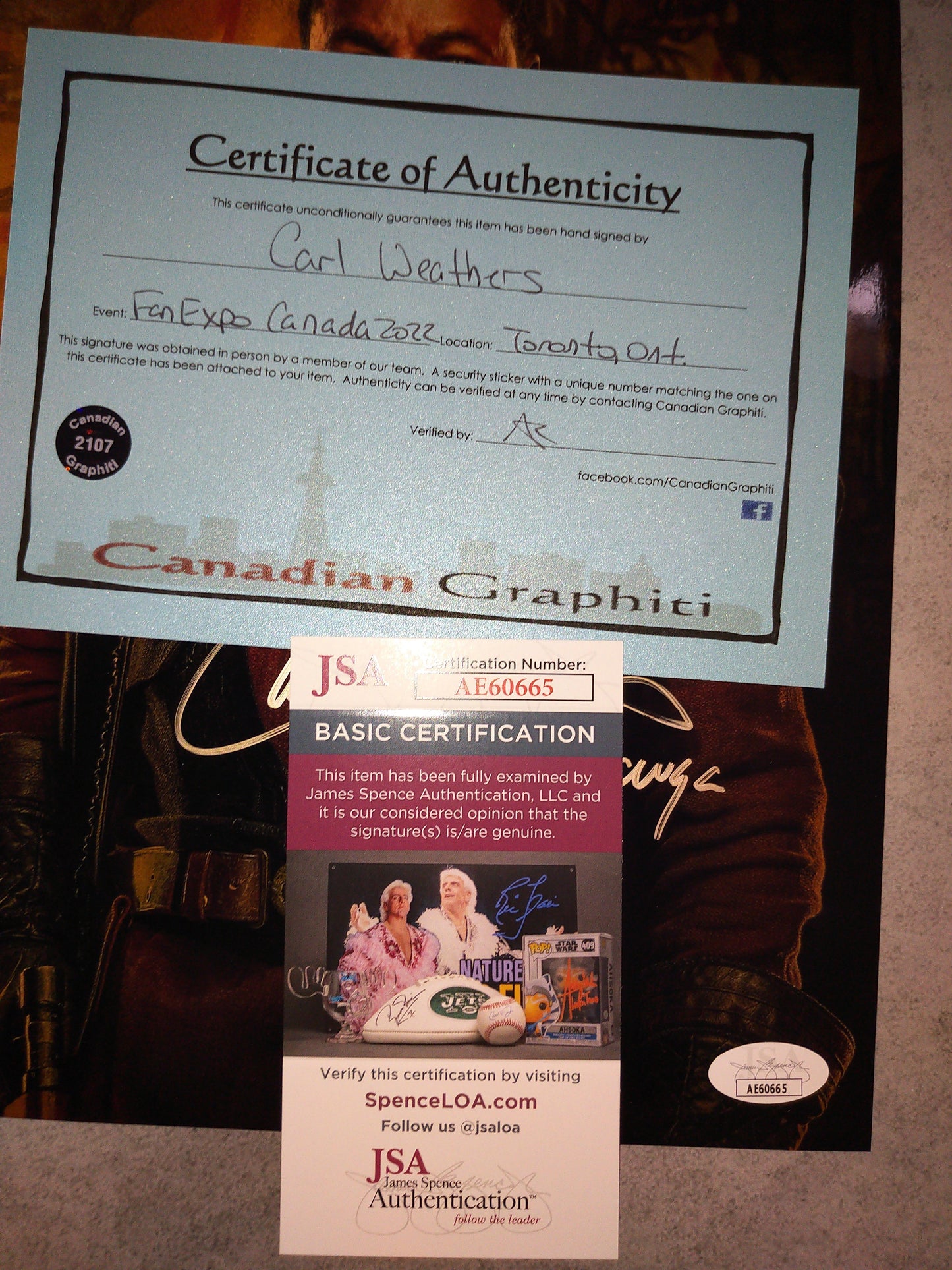 Carl Weathers Hand Signed Autograph 8x10 Photo COA