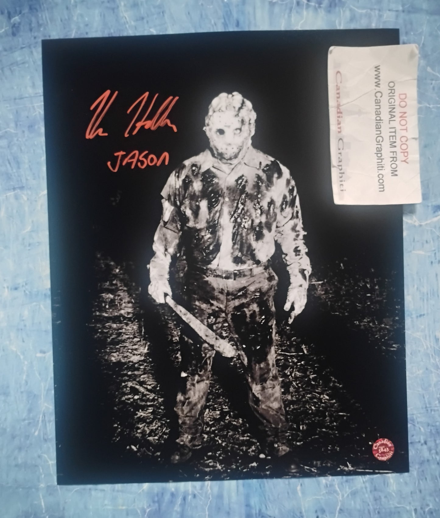 Kane Hodder Hand Signed Autograph 8x10 Photo COA Friday The 13th