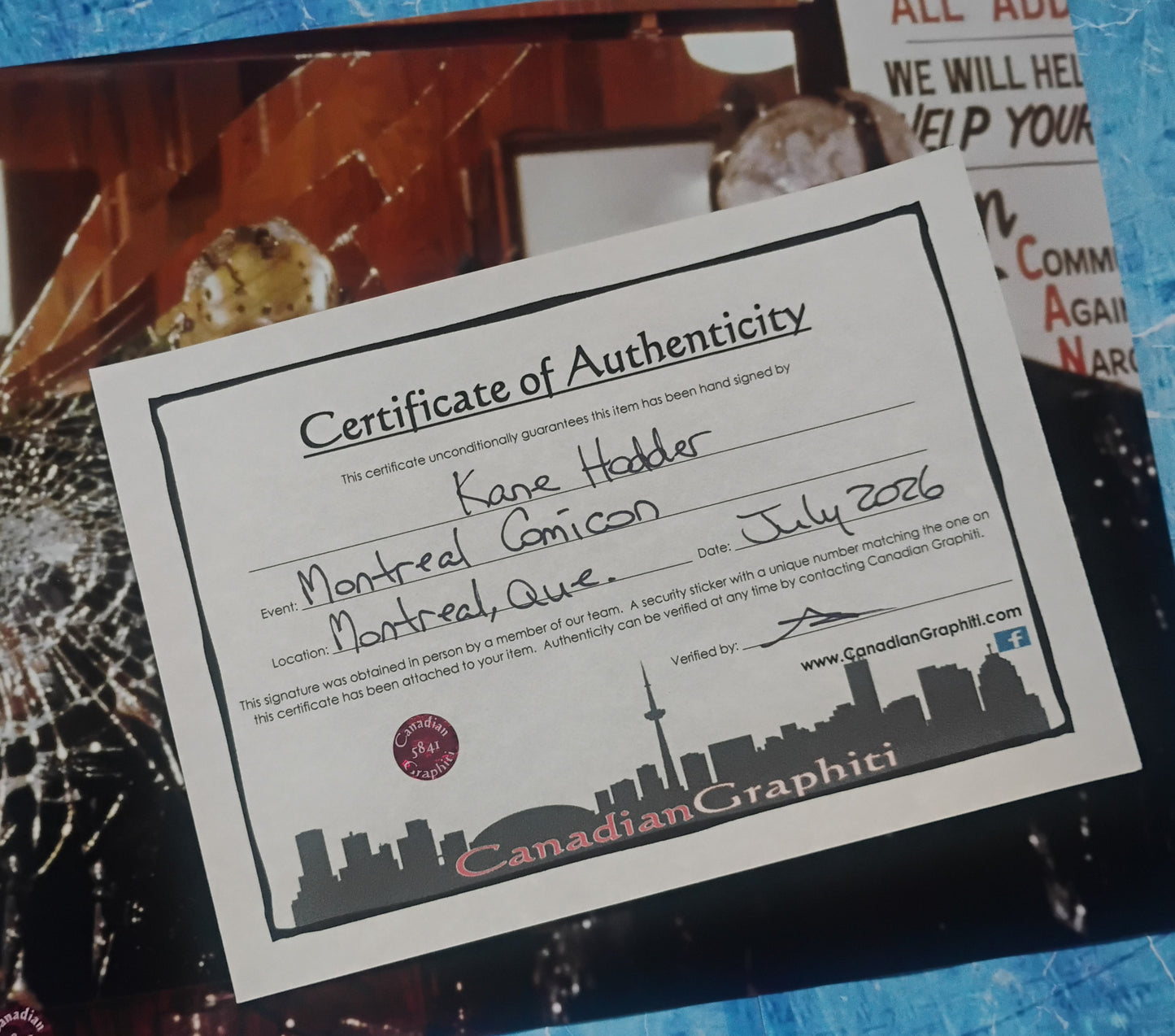 Kane Hodder Hand Signed Autograph 8x10 Photo COA Friday The 13th
