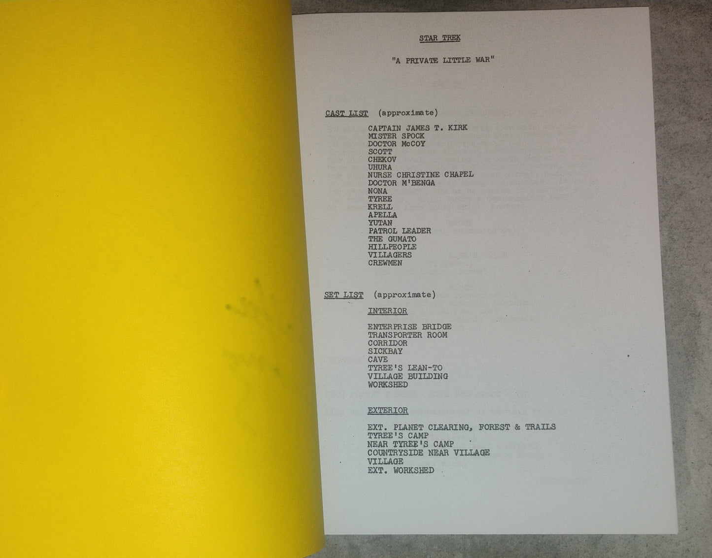 William Shatner & Walter Koenig Hand Signed Autograph Star Trek Script COA