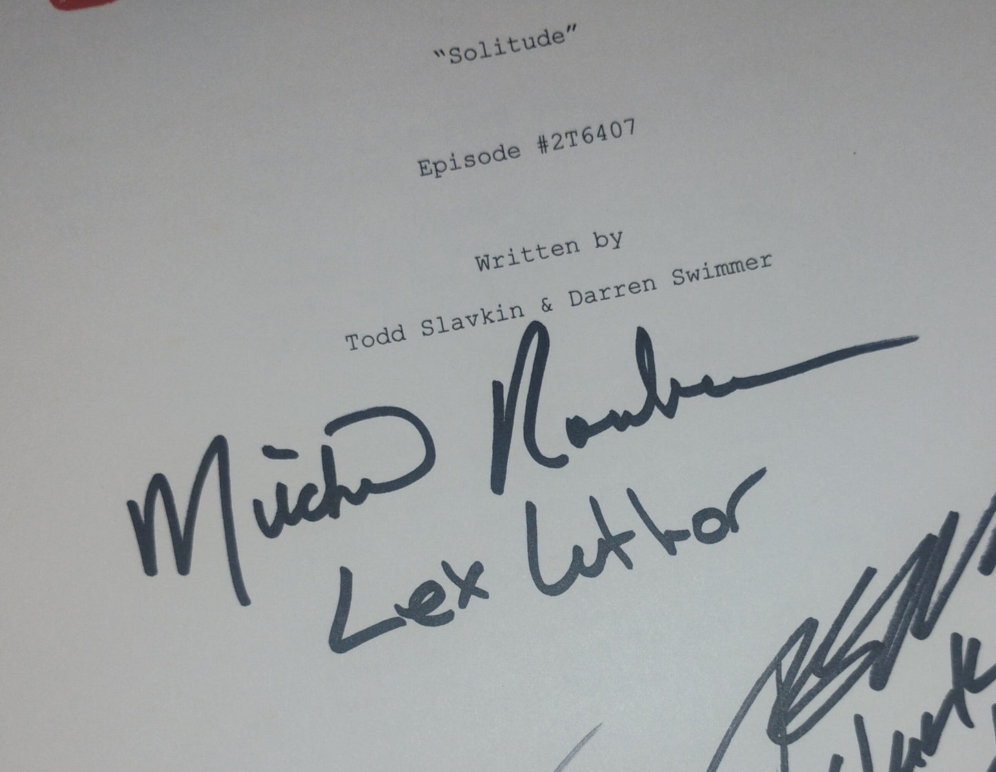 Smallville 4x Cast Hand Signed Autograph COA Tom Welling, Michael Rosenbaum, Erica Durance & Kristin Kreuk