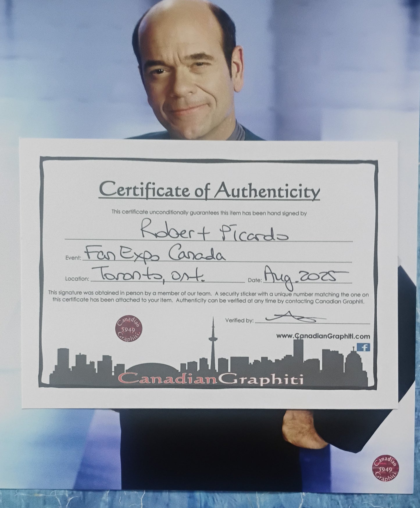 Robert Picardo Hand Signed Autograph 8x10 Photo COA Star Trek Voyager