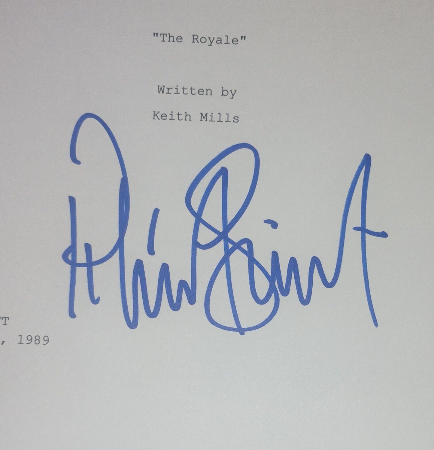 Patrick Stewart Hand Signed Autograph Star Trek The Next Generation Script COA