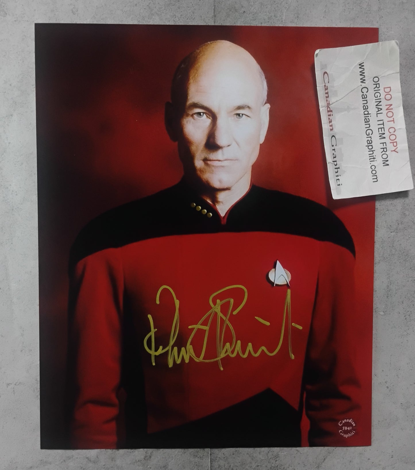 Patrick Stewart Hand Signed Autograph 8x10 Photo COA Star Trek