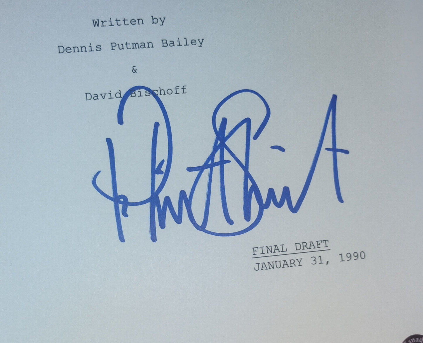 Patrick Stewart Hand Signed Autograph Star Trek The Next Generation Script COA