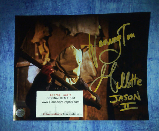 Warrington Gillette Hand Signed Autograph 8x10 Photo Jason Voorhees