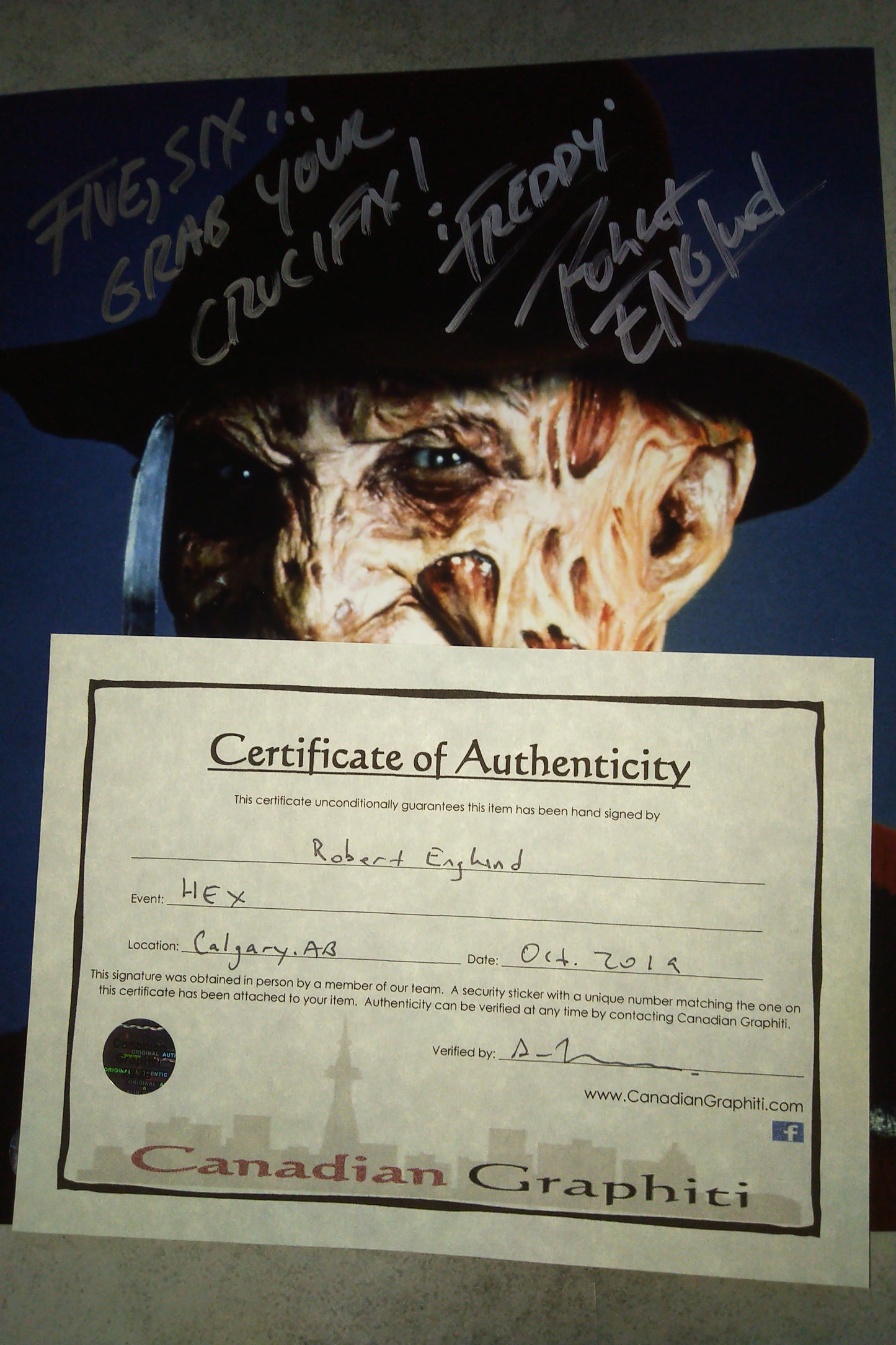 Robert Englund Hand Signed Autograph 8x10 Photo