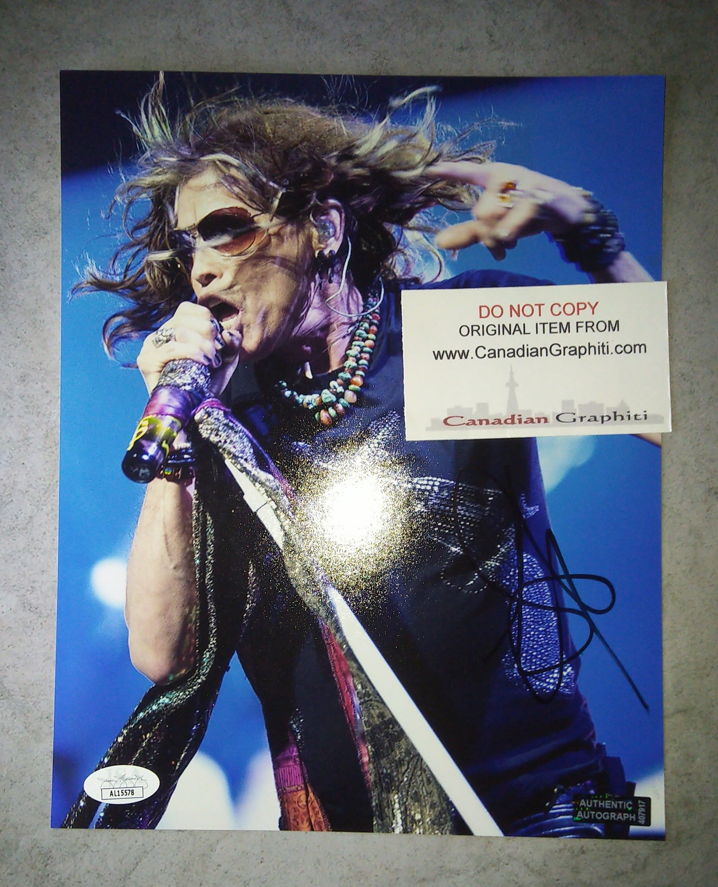 Steven Tyler Hand Signed Autograph 8x10 Photo COA