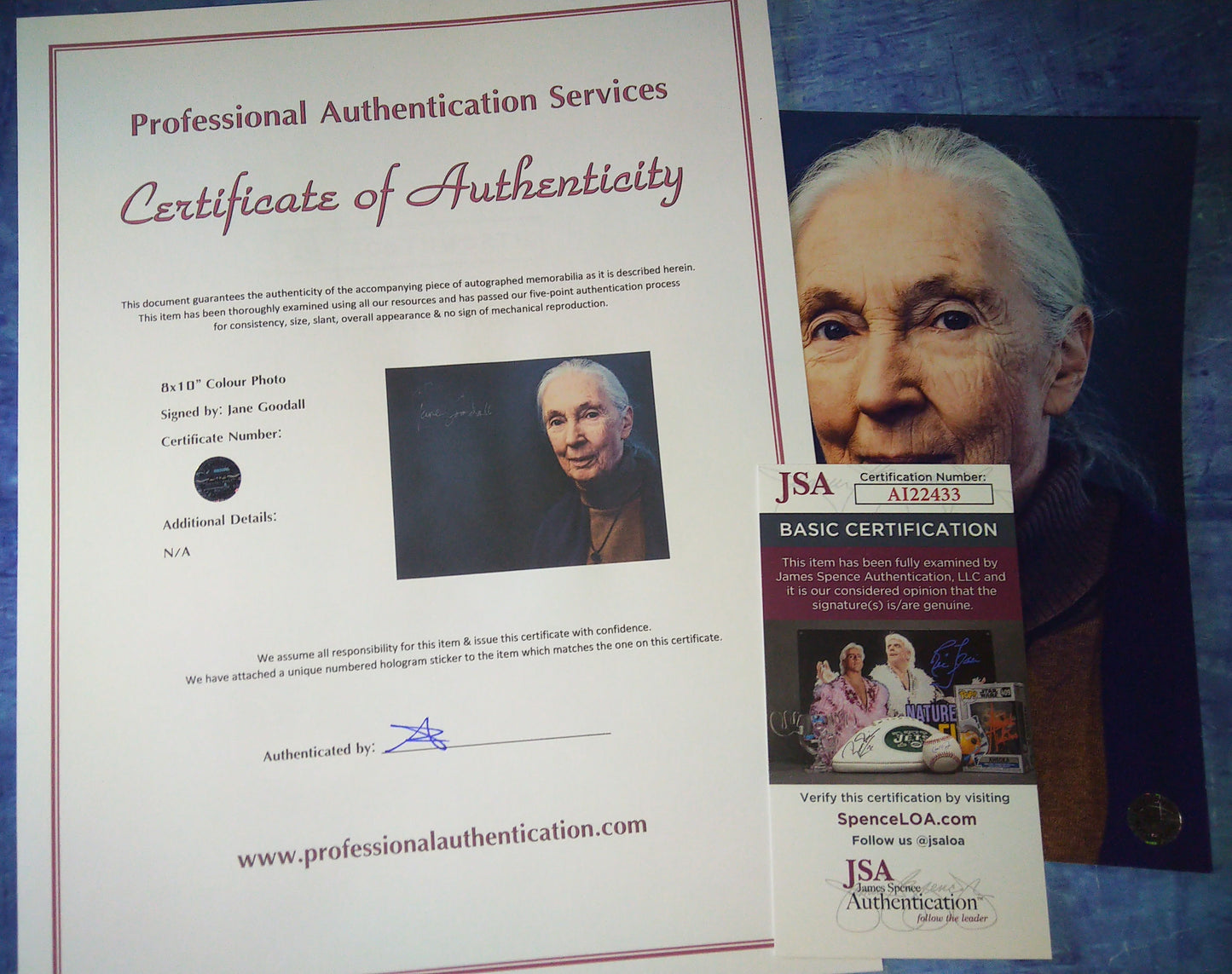 Jane Goodall Hand Signed Autograph 8x10 Photo