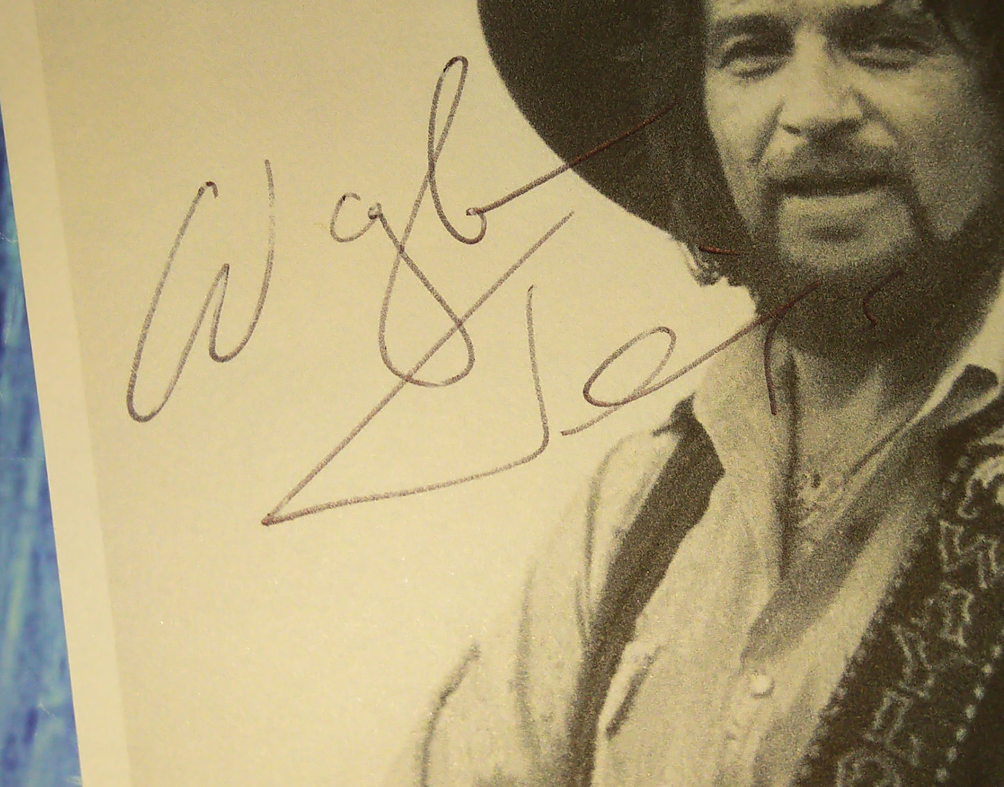 Waylon Jennings Hand Signed Autograph Index Card Photo