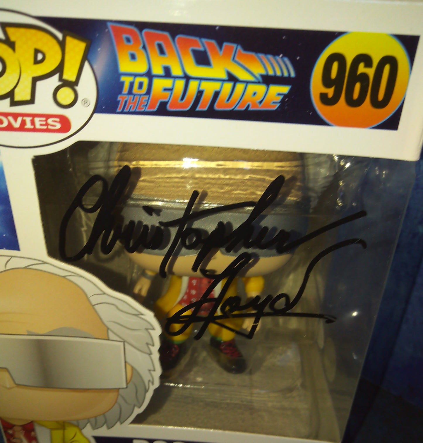 Christopher Lloyd Hand Signed Autograph Funko Pop