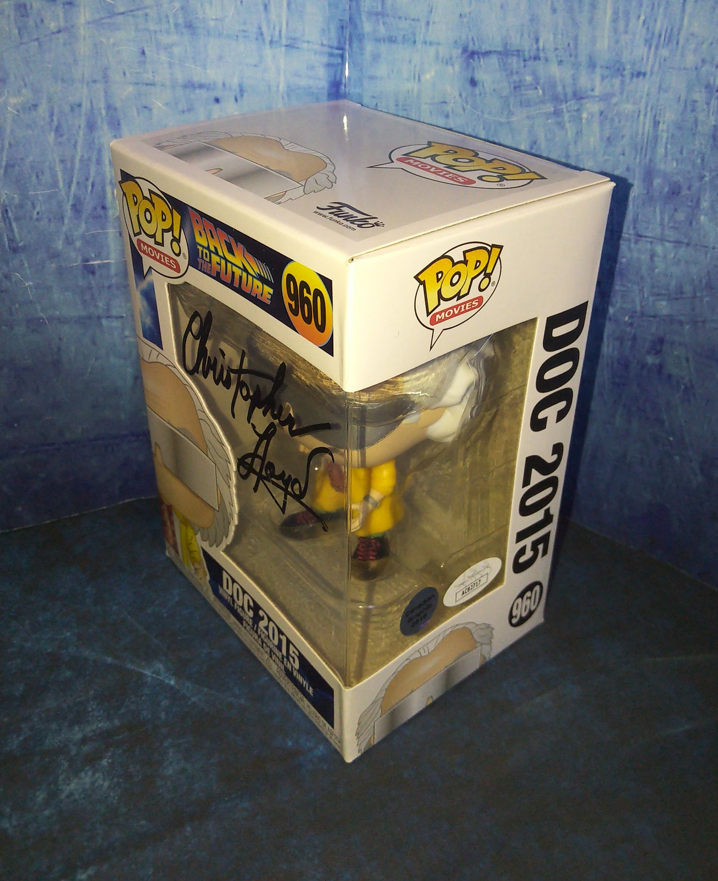 Christopher Lloyd Hand Signed Autograph Funko Pop