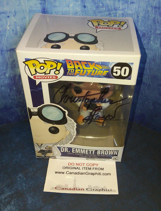 Christopher Lloyd Hand Signed Autograph Funko Pop