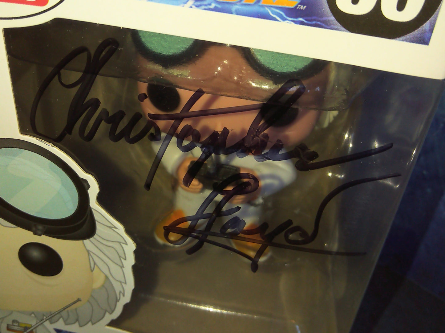 Christopher Lloyd Hand Signed Autograph Funko Pop