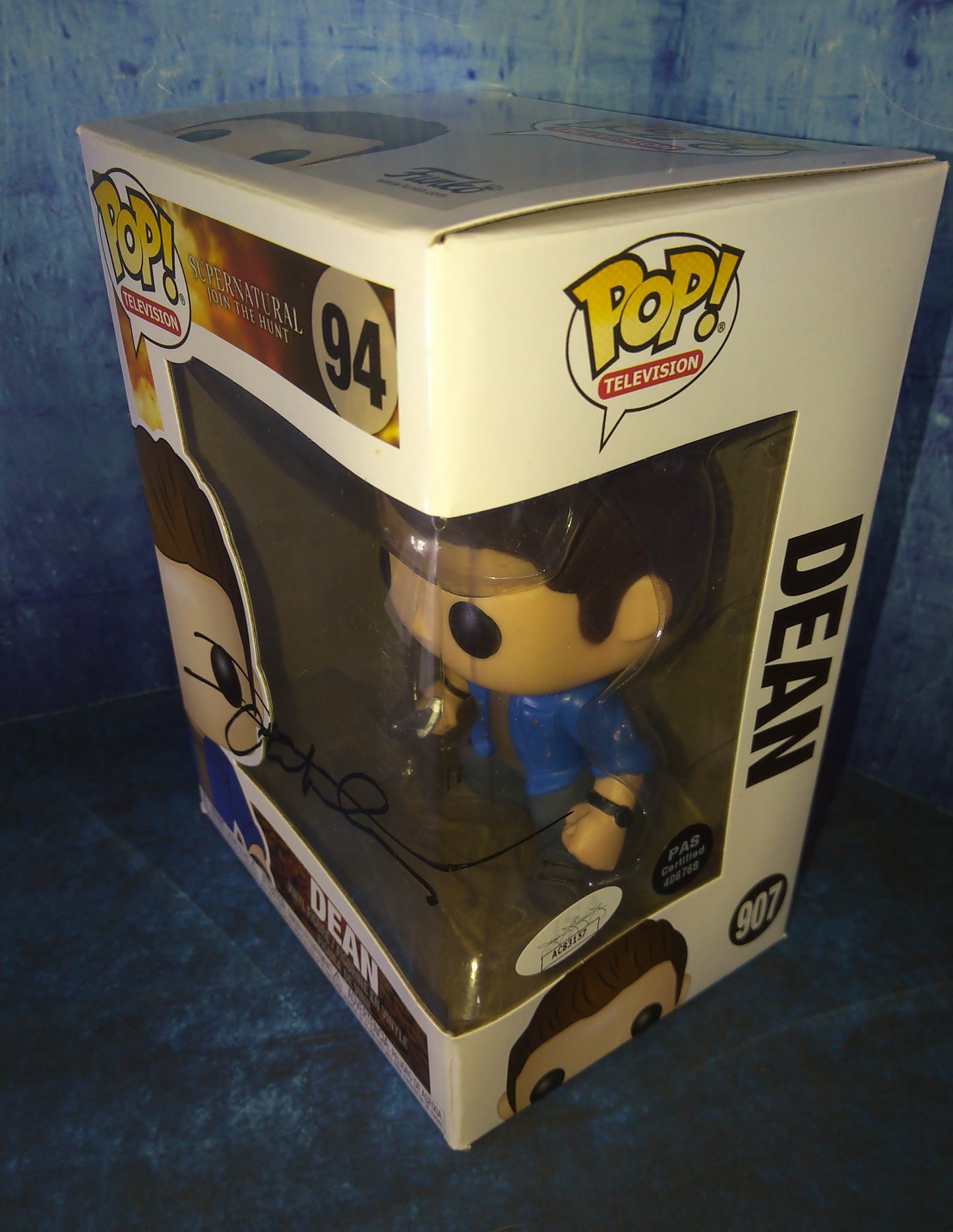 Jensen Ackles Hand Signed Autograph Supernatural Funko Pop JSA