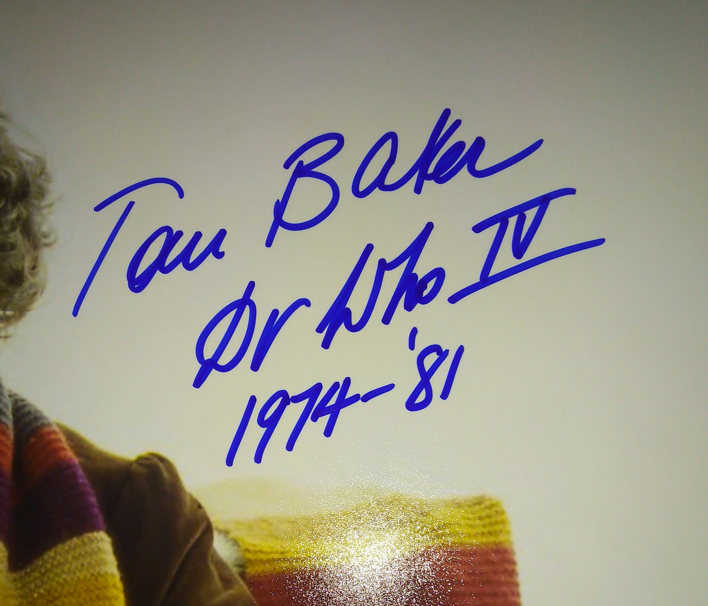 Tom Baker Hand Signed Autograph 13x19 Photo Doctor Who