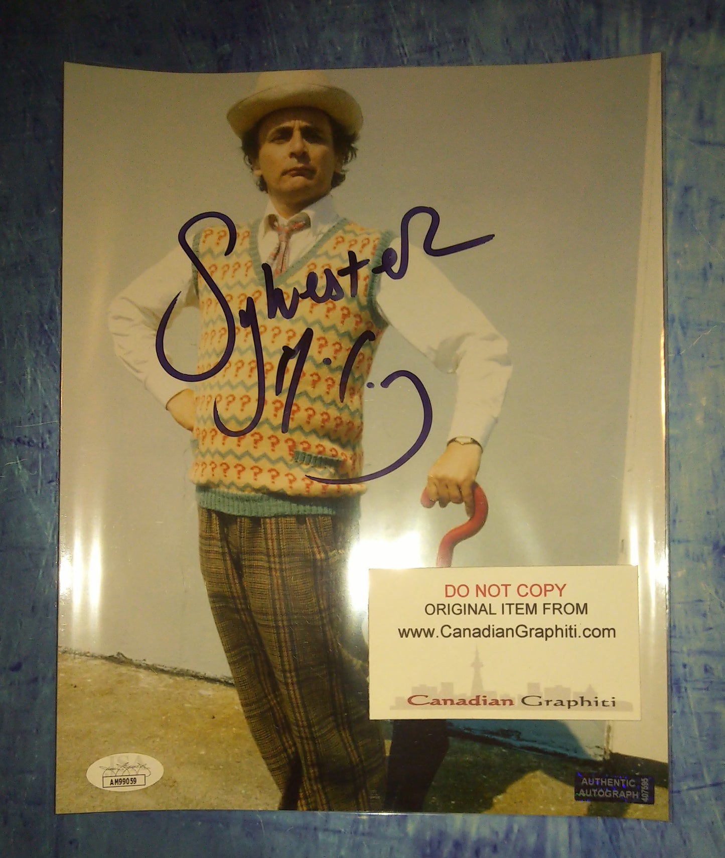 Sylvester McCoy Hand Signed Autograph 8x10 Photo Doctor Who