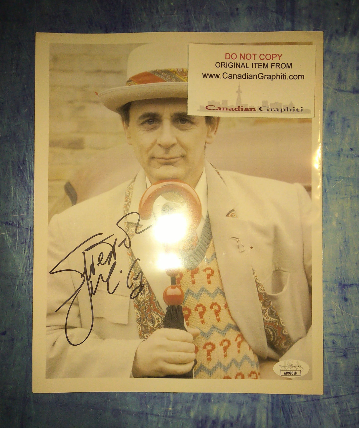 Sylvester McCoy Hand Signed Autograph 8x10 Photo Doctor Who