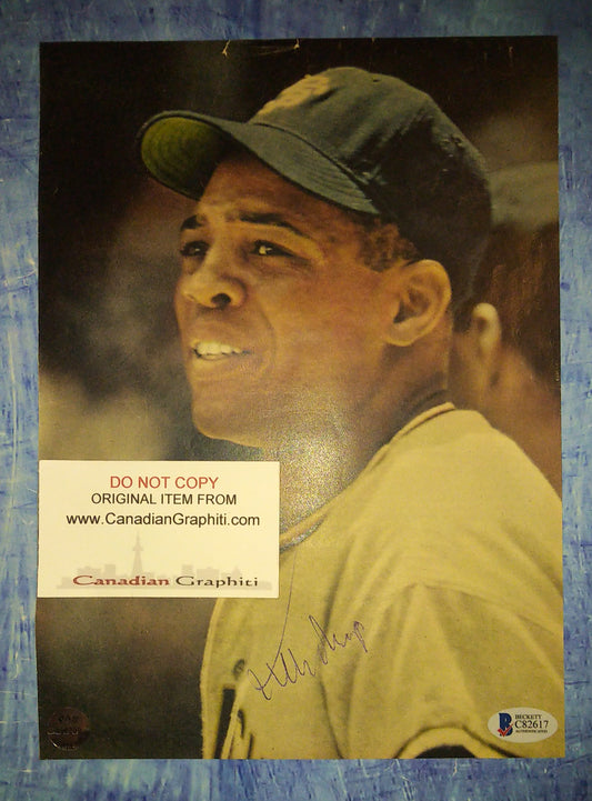 Willie Mays Hand Signed Autograph Magazine Photo