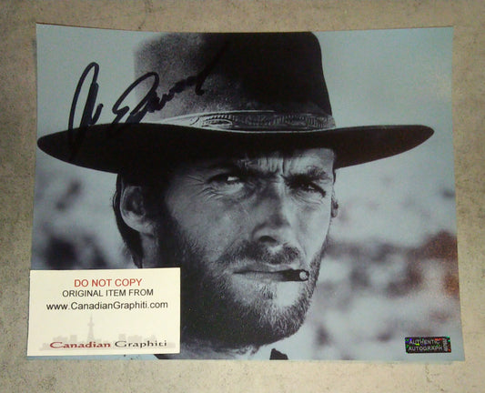 Clint Eastwood Hand Signed Autograph 8x10 Photo COA