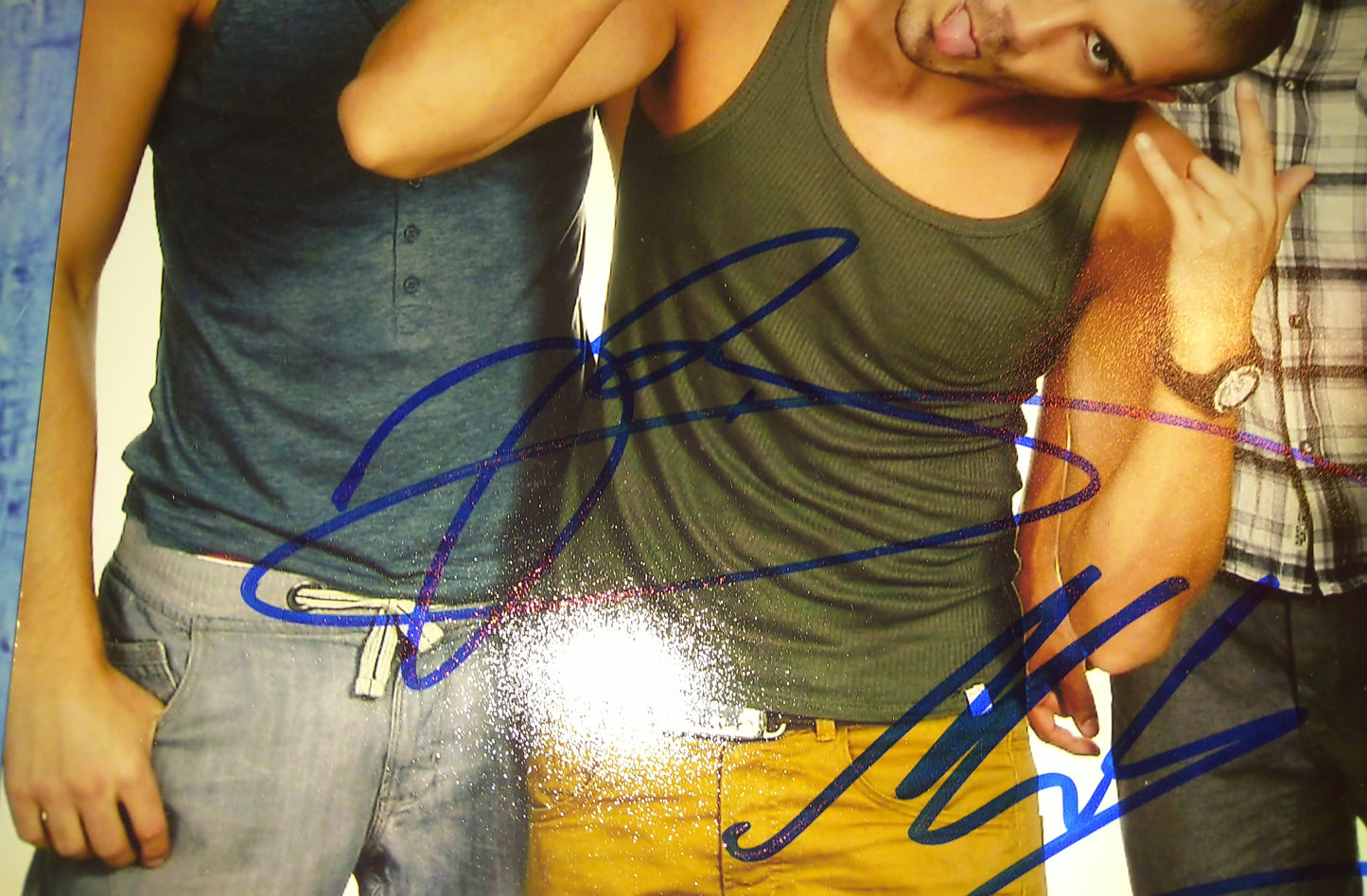 The Wanted Hand Signed Autograph 8x10 Photo Tom Parker, Max George, Siva Kaneswaran & Jay McGuiness