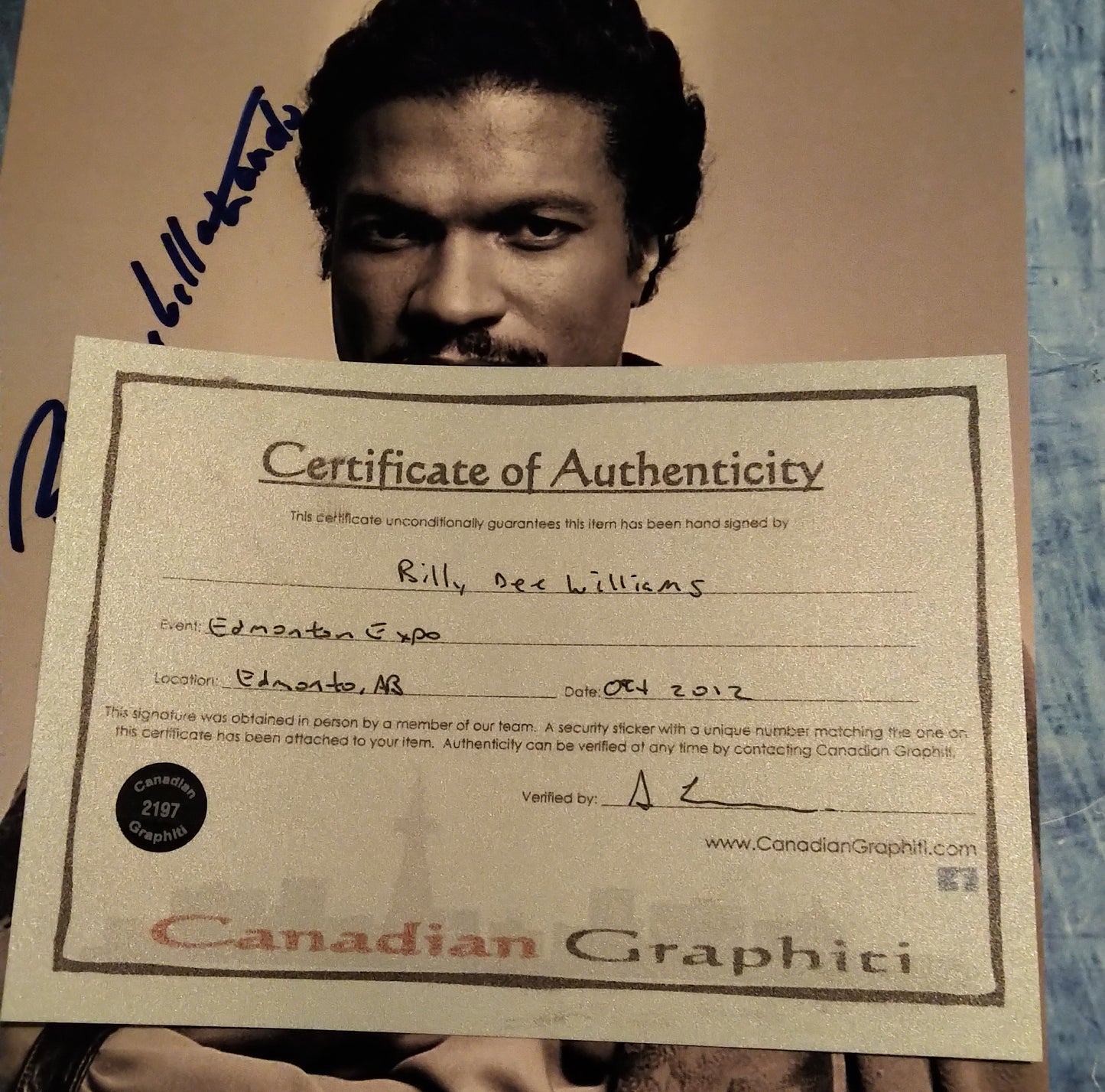 Billy Dee Williams Hand Signed Autograph 8x10 Photo