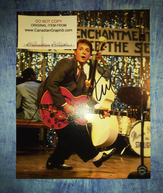 Michael J Fox Hand Signed Autograph 8x10 Photo