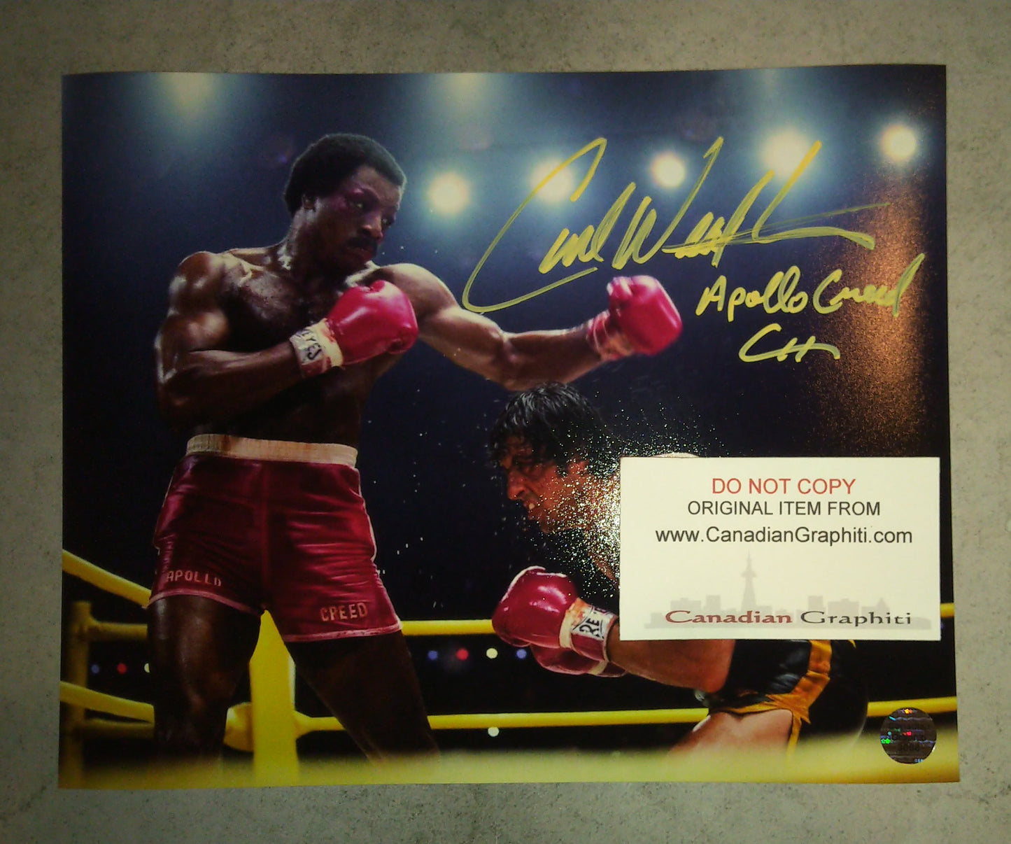 Carl Weathers Hand Signed Autograph 8x10 Photo