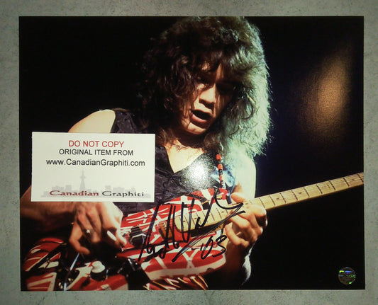 Eddie Van Halen Hand Signed Autograph 8x10 Photo