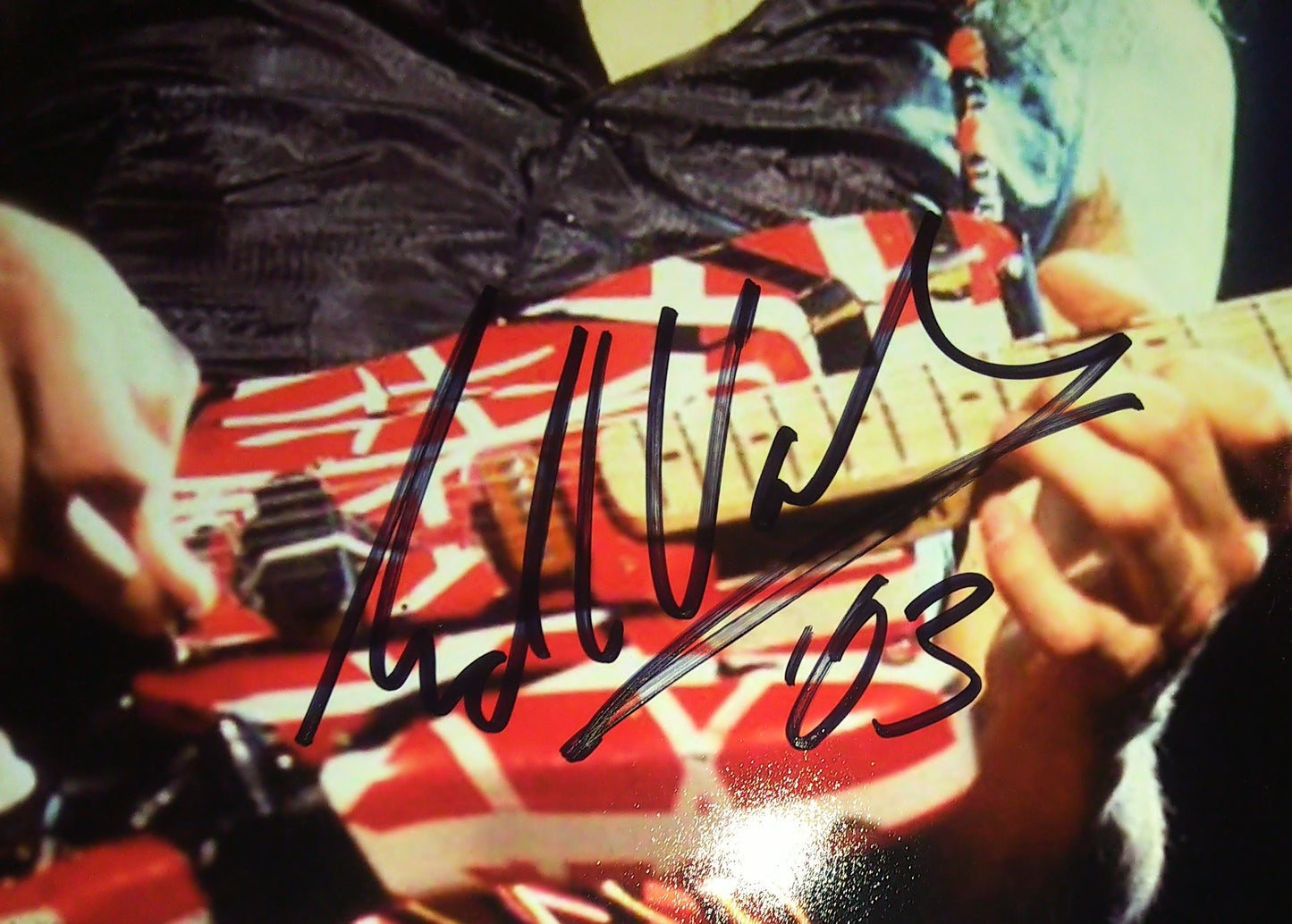 Eddie Van Halen Hand Signed Autograph 8x10 Photo