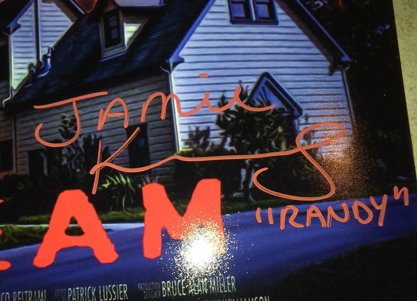 Scream Cast Hand Signed Autograph 11x14 Photo Neve Campbell, Skeet Ulrich, Matthew Lillard, Roger Jackson & Jamie Kennedy