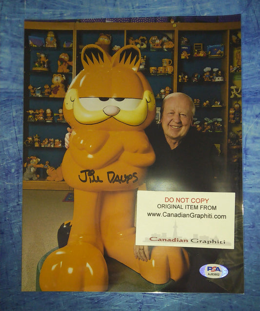 Jim Davis Hand Signed Autograph 8x10 Photo Garfield