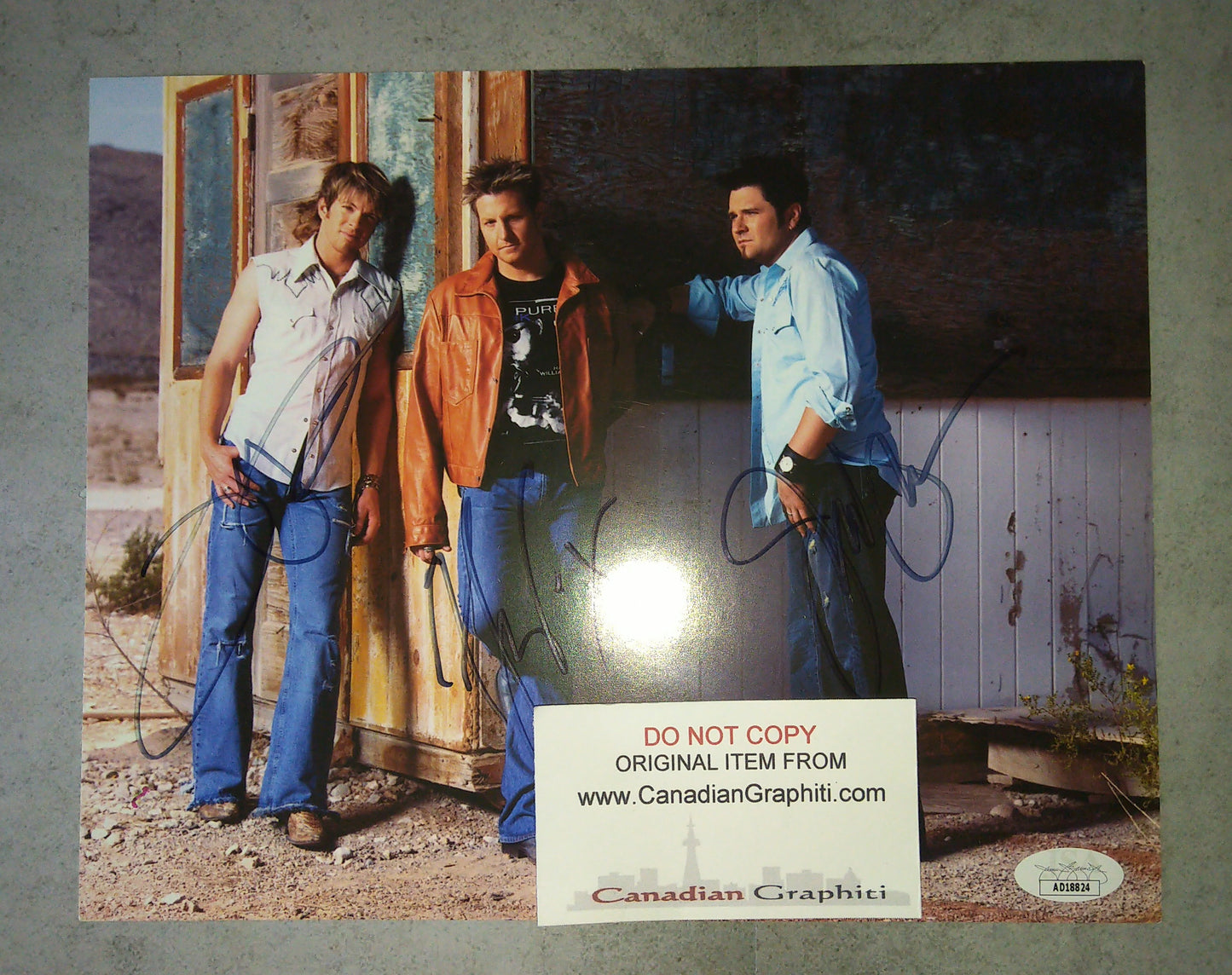 Rascal Flatts Hand Signed Autograph 8x10 Photo JSA COA