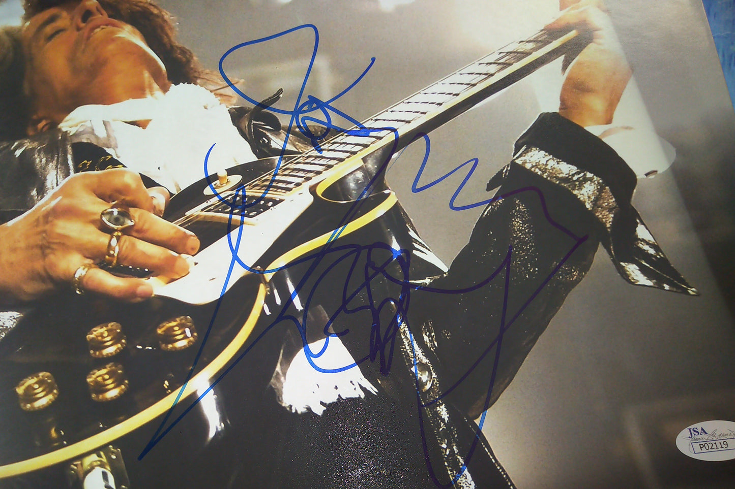 Joe Perry Hand Signed Autograph 11x14 Photo JSA COA Aerosmith