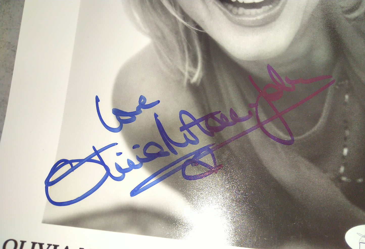 Olivia Newton-John Hand Signed Autograph 8x10 Photo