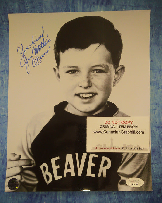 Jerry Mathers Hand Signed Autograph 8x10 Photo