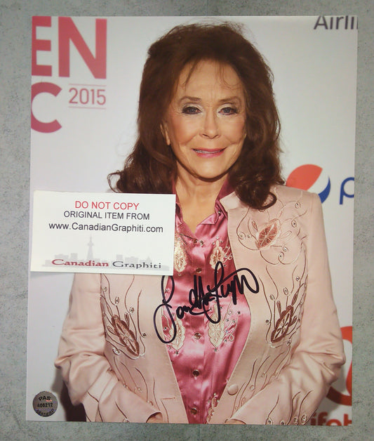 Loretta Lynn Hand Signed Autograph 8x10 Photo