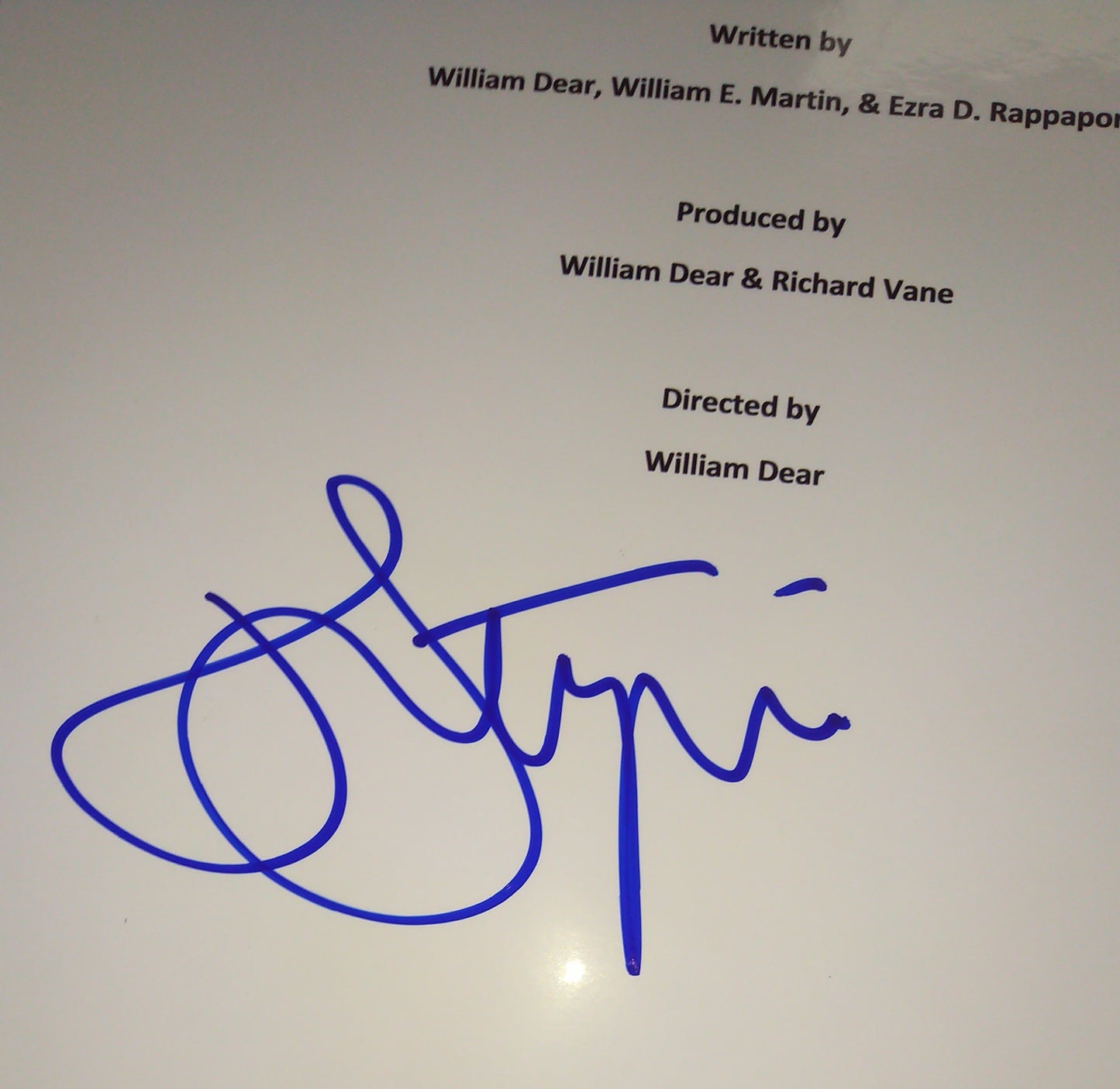 John Lithgow Hand Signed Autograph Harry & The Henderson's Script Cover BAS COA