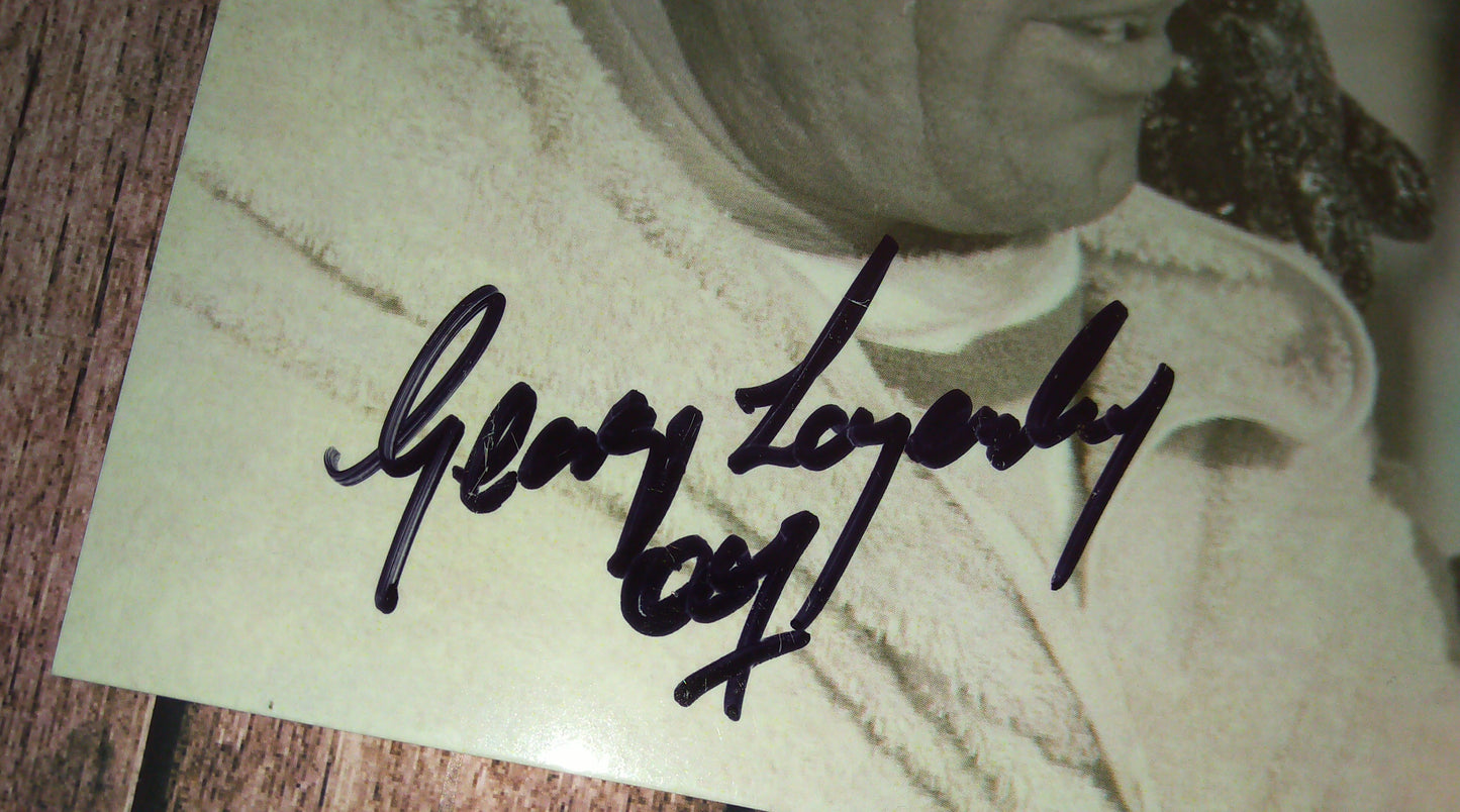 Terence Mountain & George Lazenby Hand Signed Autograph 6x80 Photo COA + JSA James Bond 007