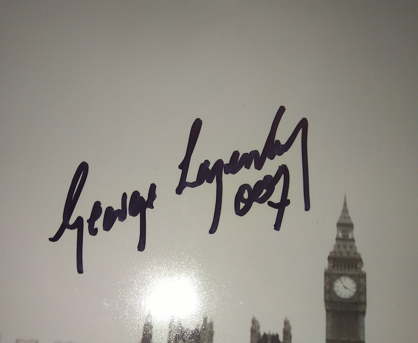 George Lazenby Hand Signed Autograph 8x10 Photo COA + JSA James Bond 007