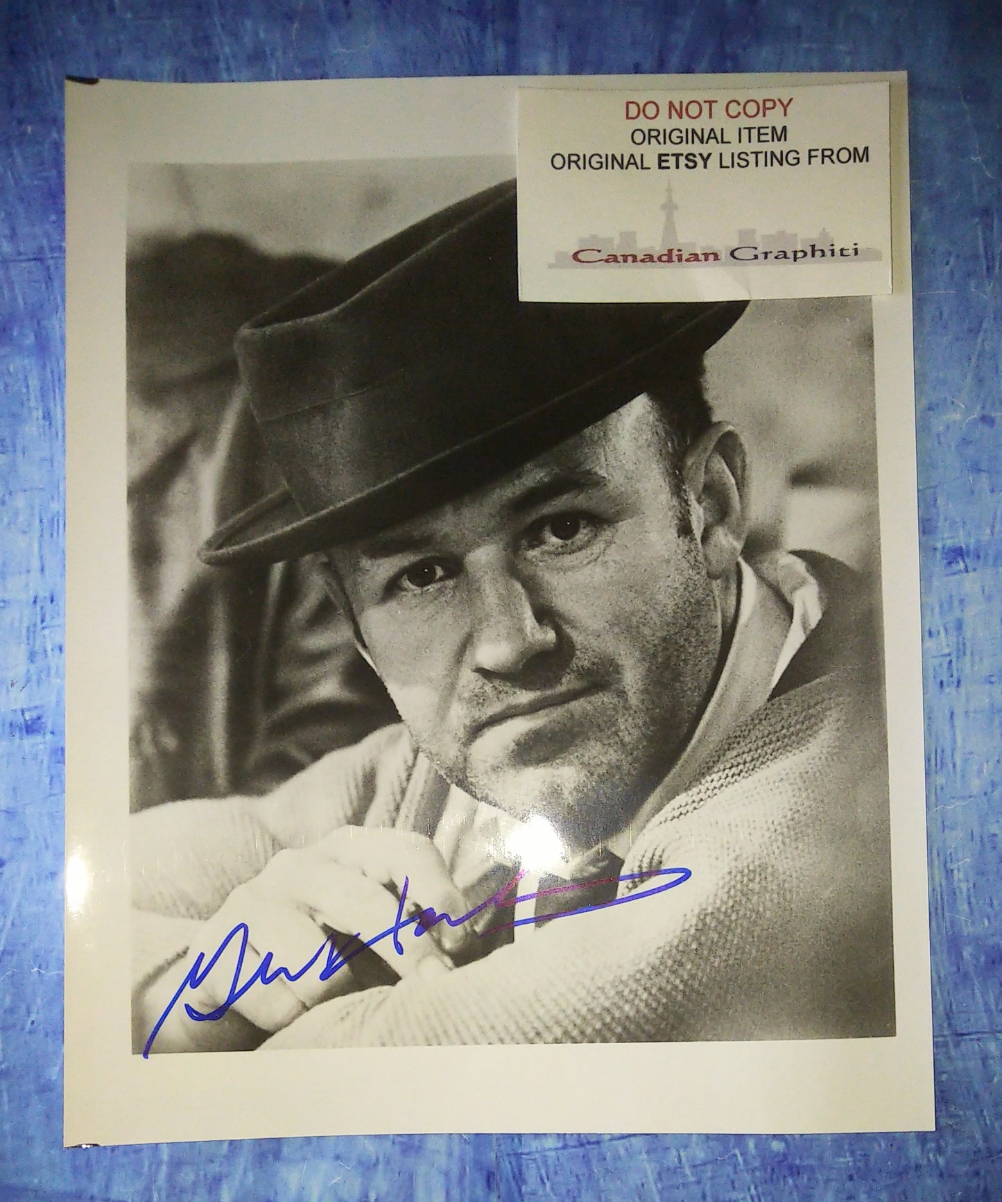 Gene Hackman Hand Signed Autograph 8x10 Photo JSA COA