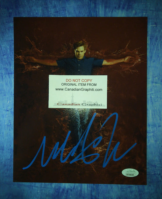 Michael C Hall Hand Signed Autograph 8x10 Photo COA + JSA Dexter