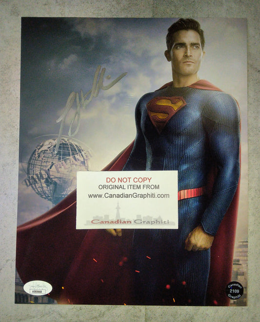 Tyler Hoechlin Hand Signed Autograph 8x10 Photo COA + JSA Superman