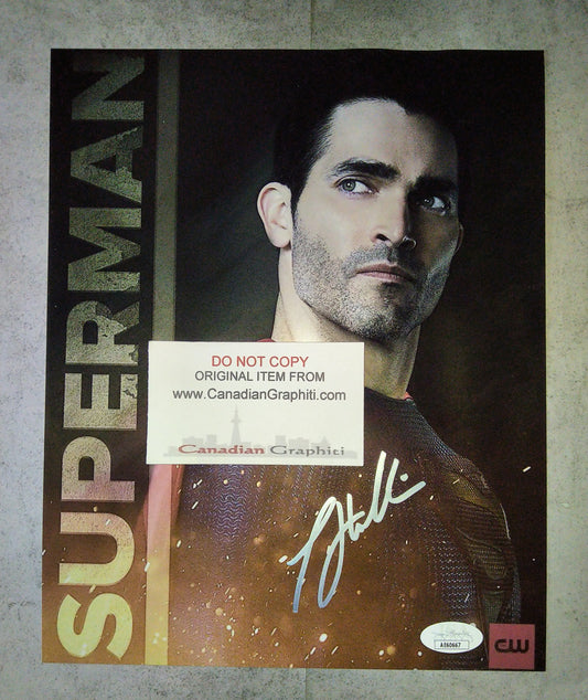 Tyler Hoechlin Hand Signed Autograph 8x10 Photo COA + JSA Superman