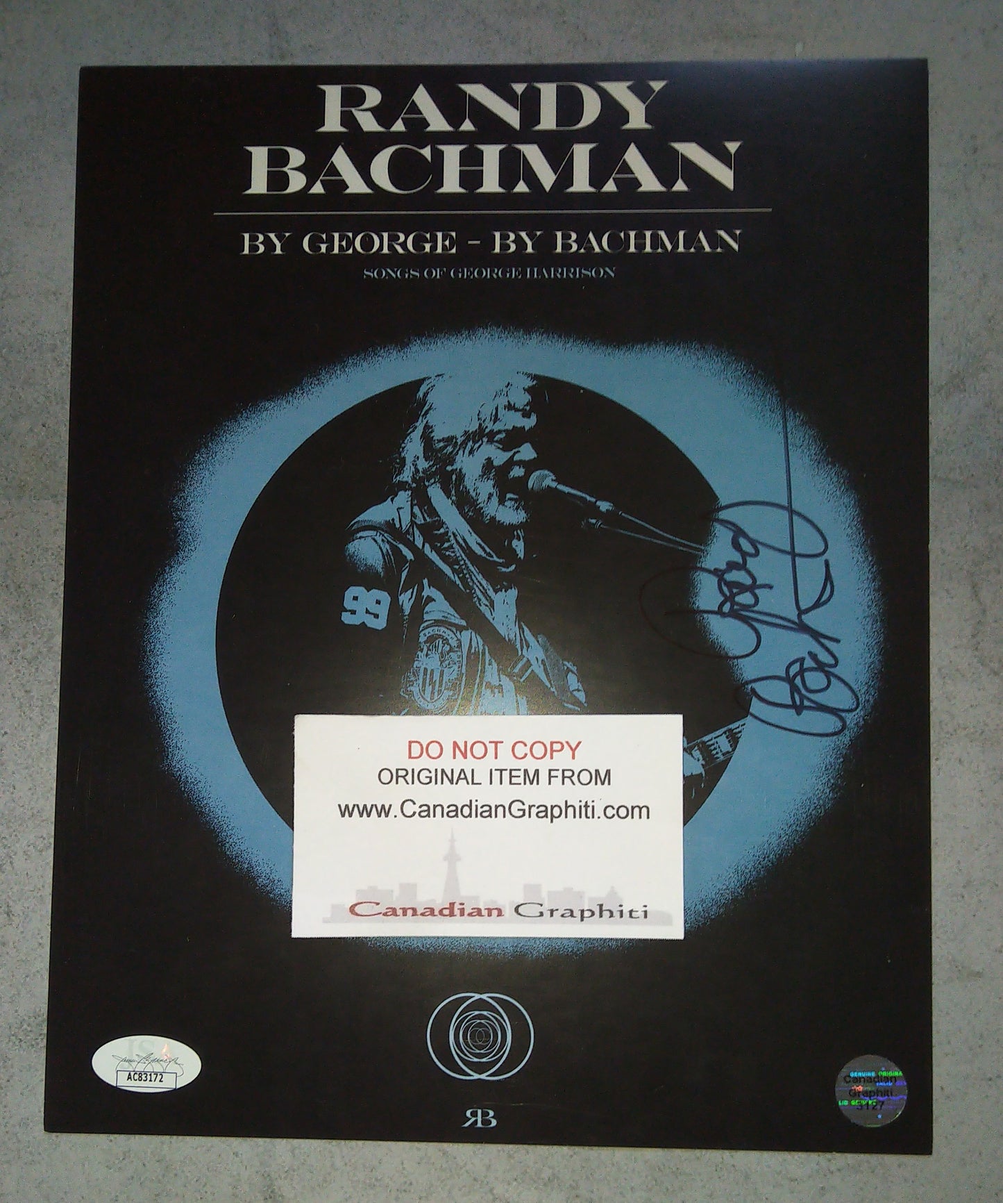 Randy Bachman Hand Signed Autograph 8x10 Photo COA