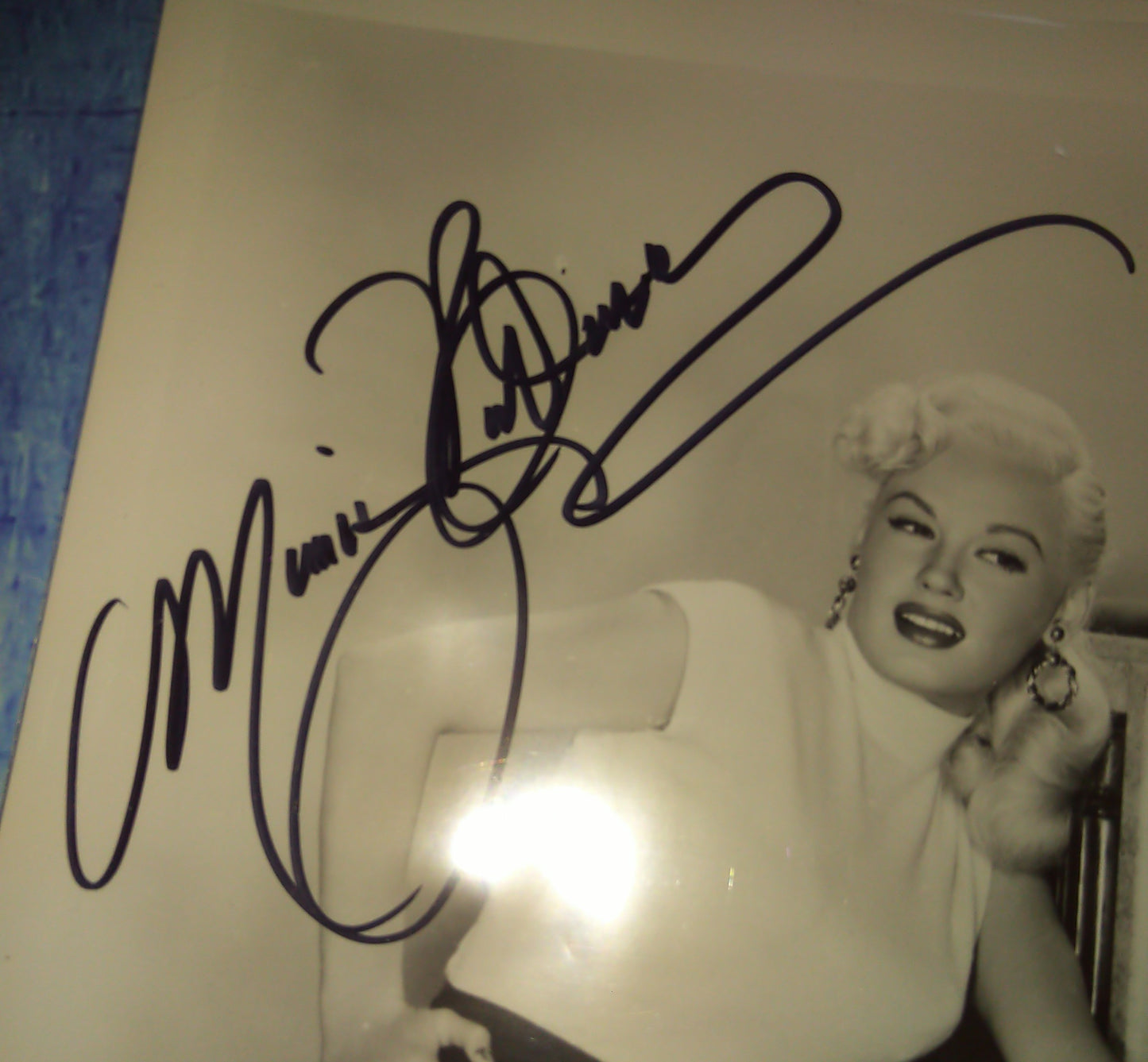 Mamie Van Doren Hand Signed Autograph 8x10 Photo JSA COA