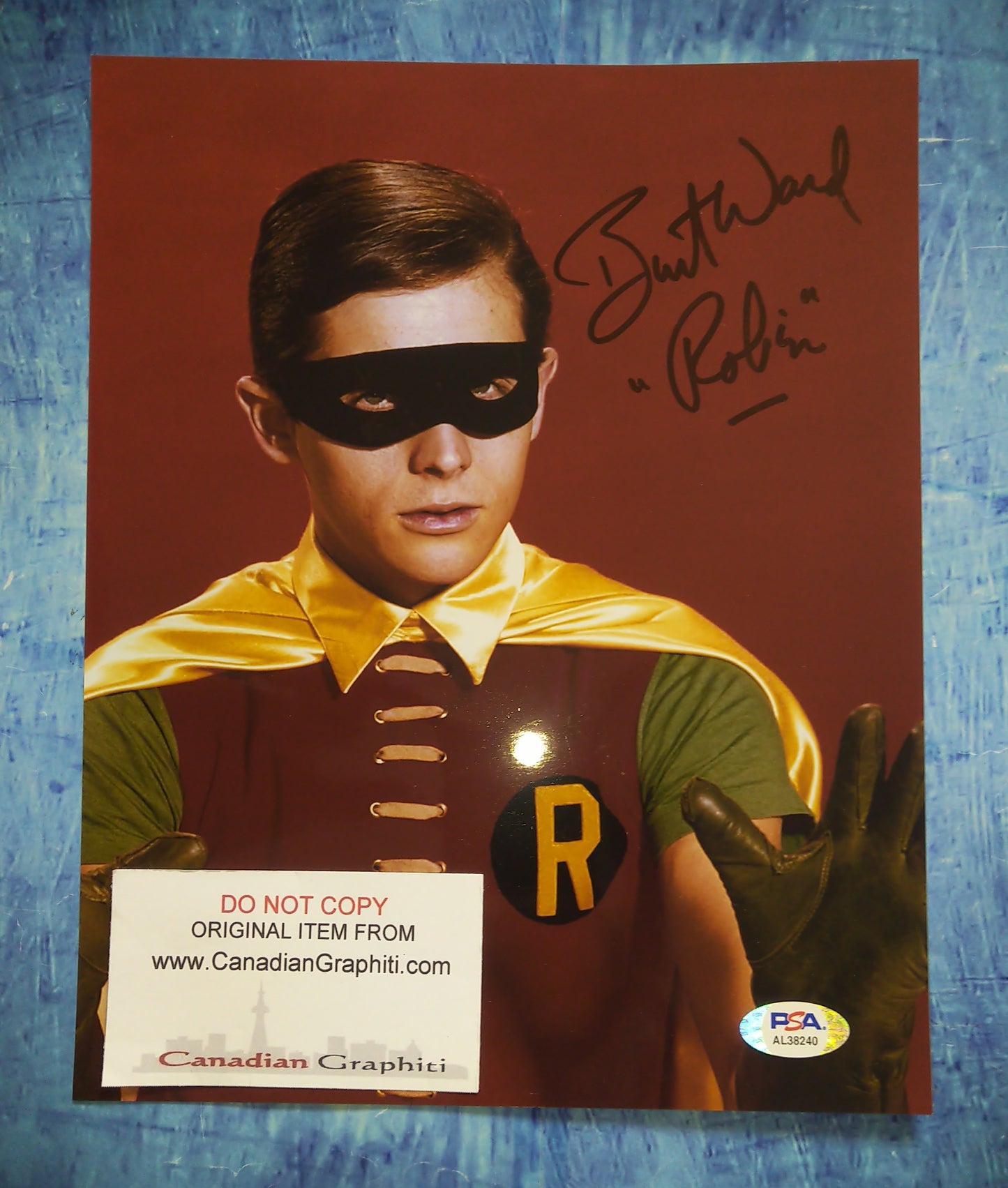 Burt Ward Hand Signed Autograph 8x10 Photo